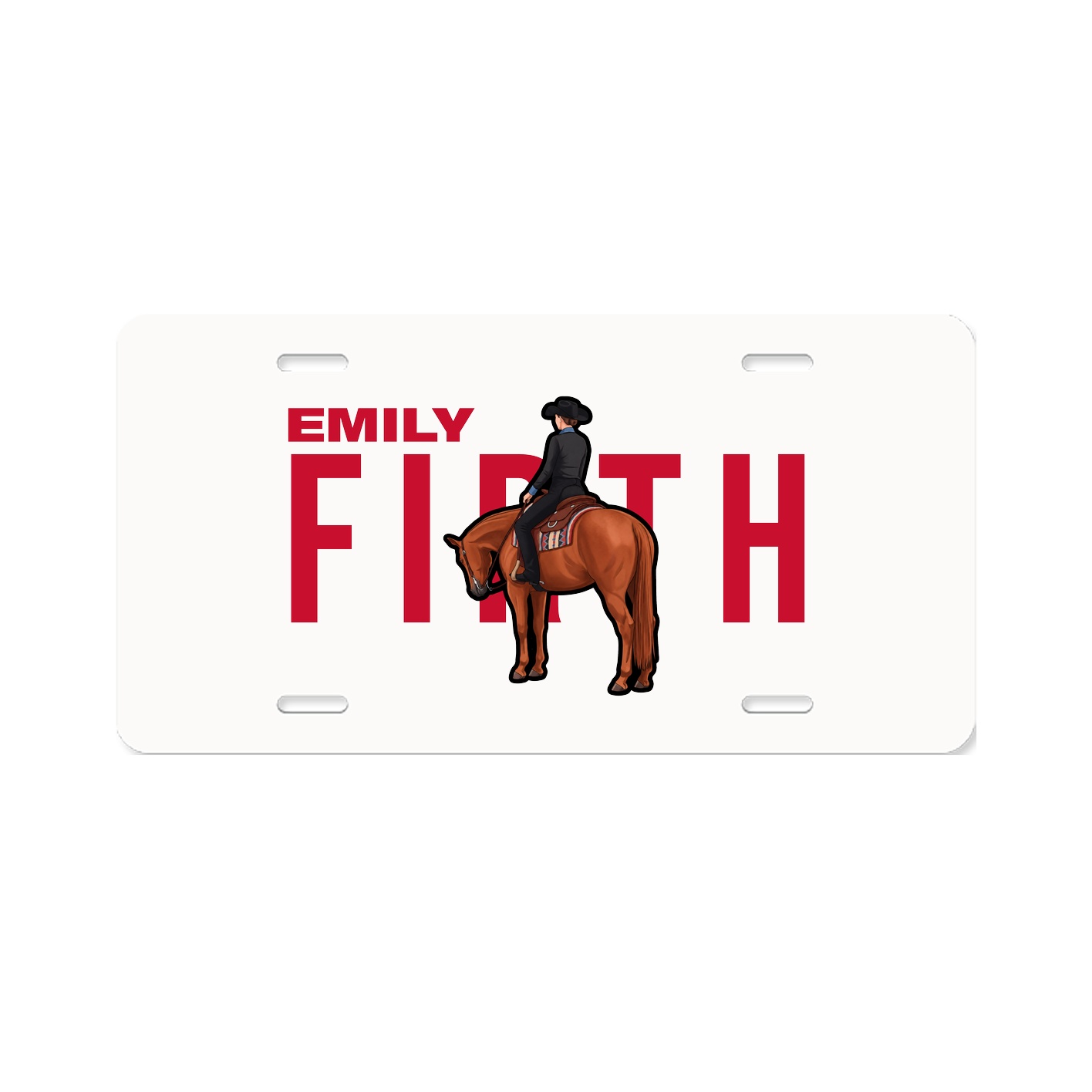 License Plate — Player Name in Classic