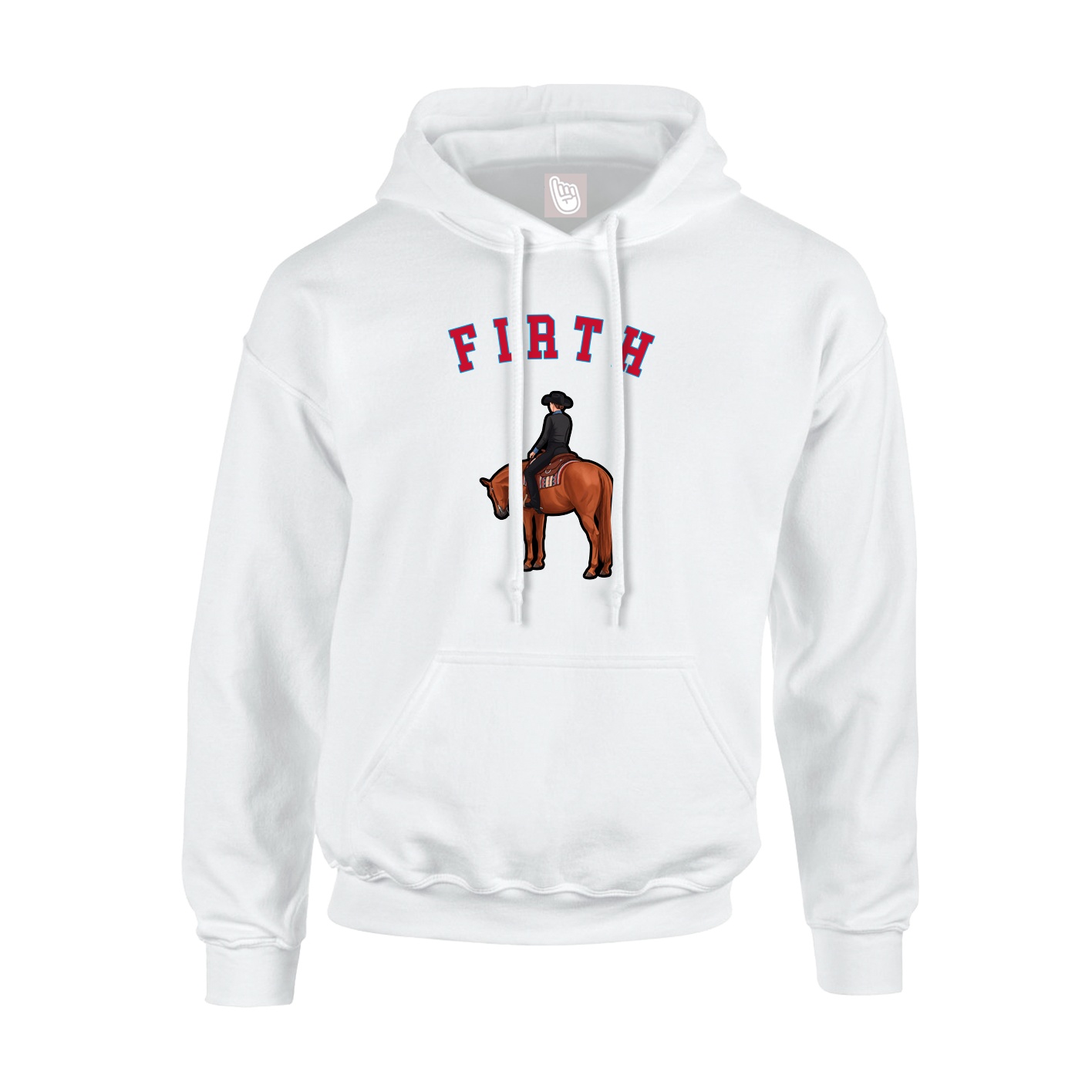 Hoodie — Shirsey Arch in White
