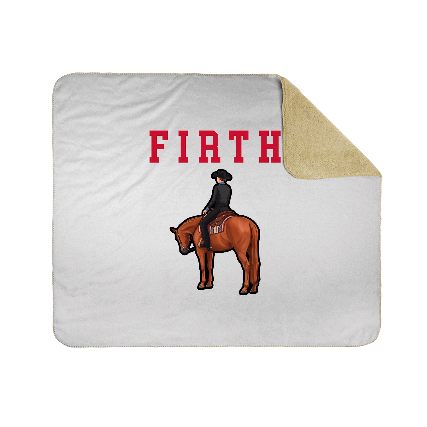 Throw Blanket — Shirsey in White