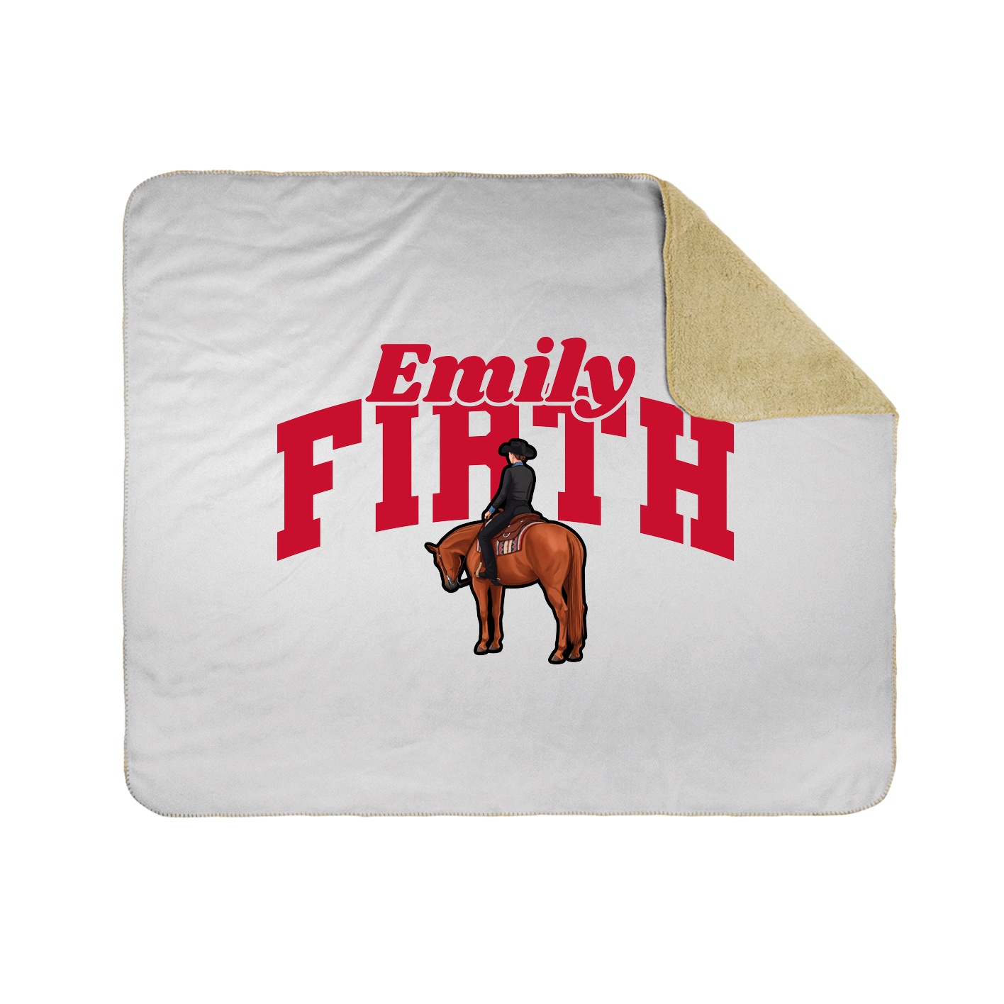 Throw Blanket — Signature Arch in White