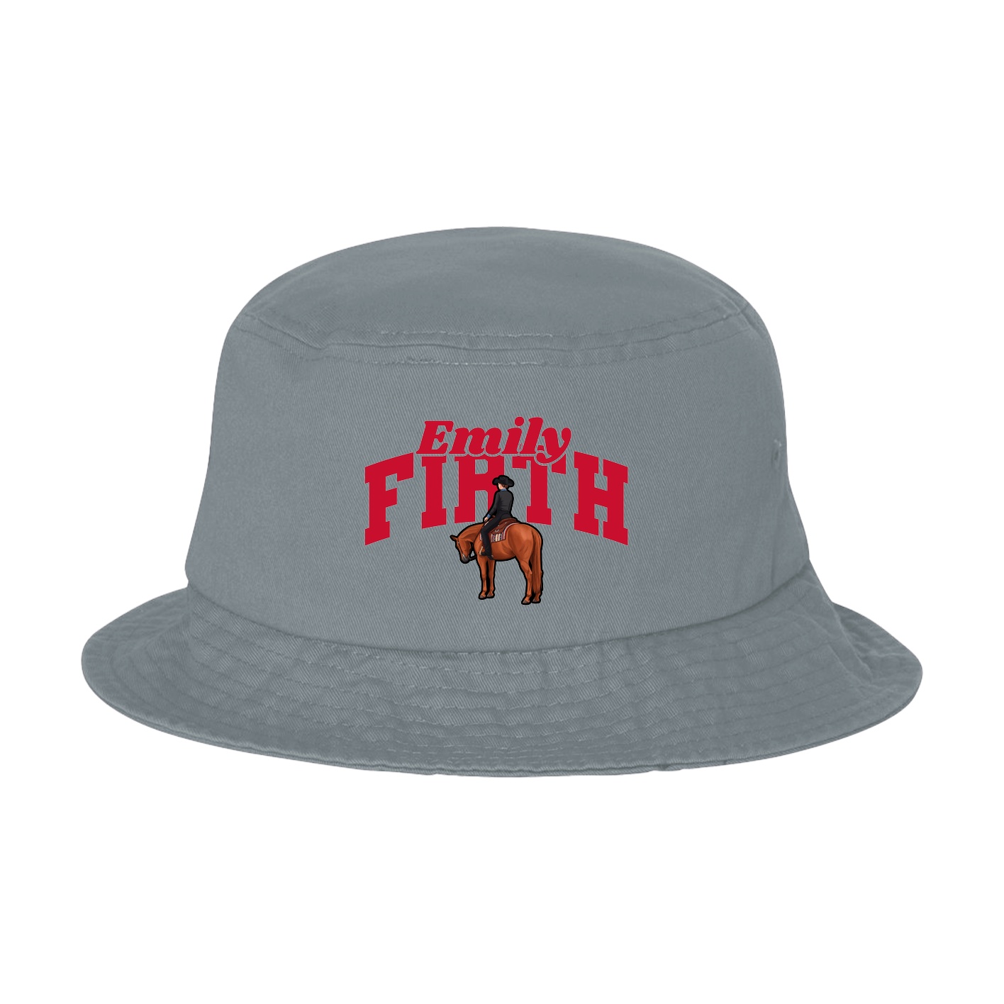 Bucket Cap — Signature Arch in Grey