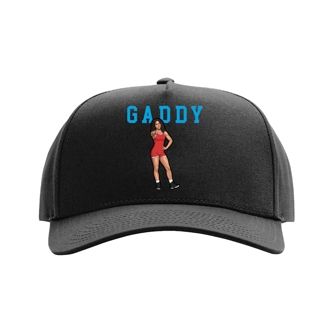 Full Fabric Five-Panel Champ Cap — Shirsey in Black