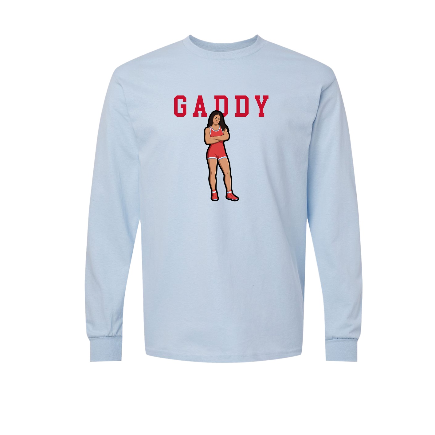 Long Sleeve Tee — Shirsey in Light Blue