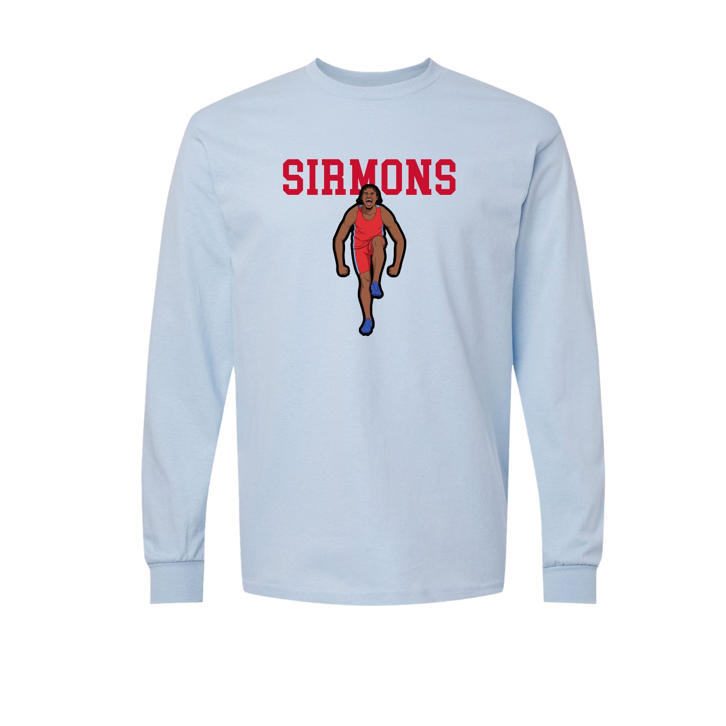 Long Sleeve Tee — Shirsey in Light Blue