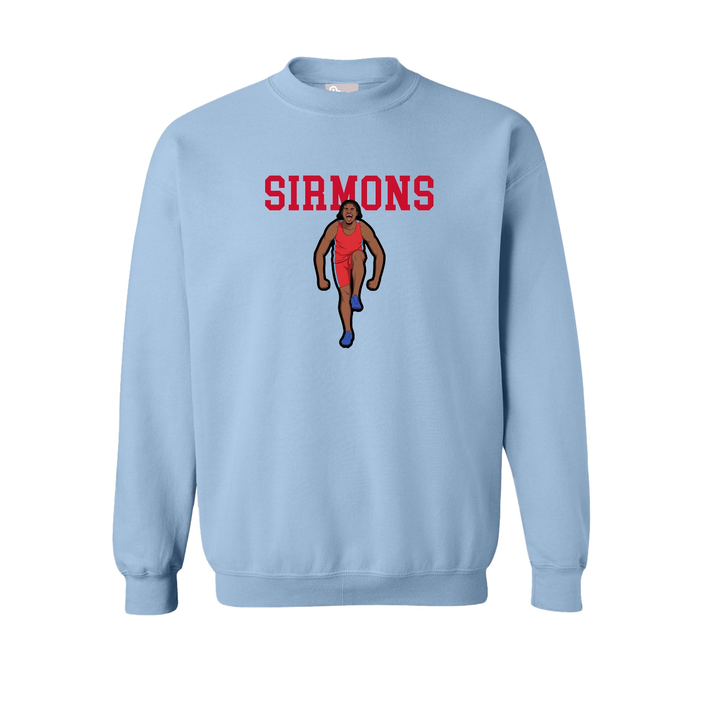 Fleece Crew — Shirsey in Light Blue