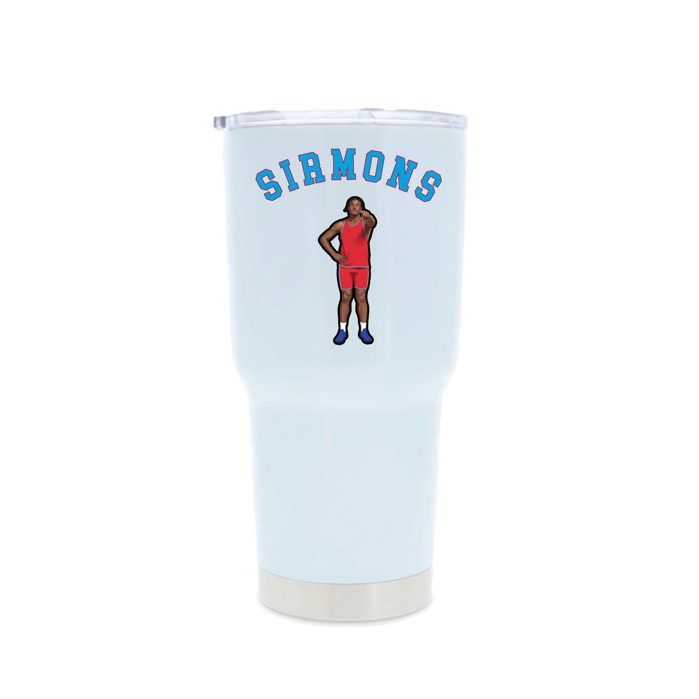 30oz Stainless Steel Tumbler — Shirsey Arch in White