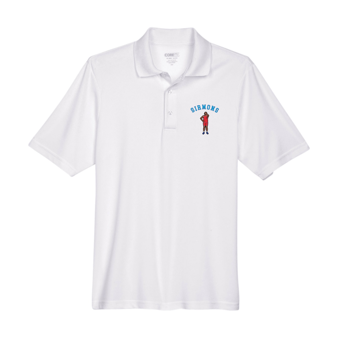Performance Polo — Shirsey Arch in White