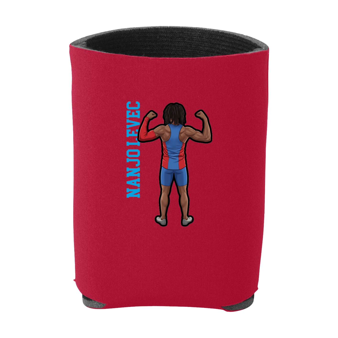Can Holder — Name Vertical in Red