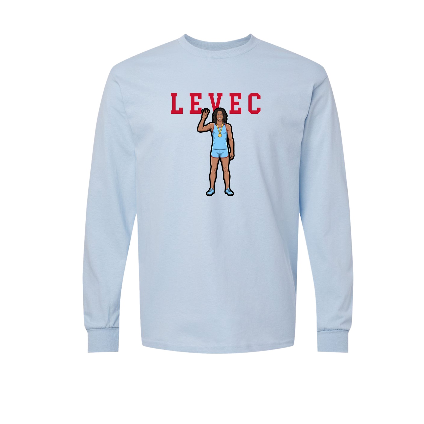 Long Sleeve Tee — Shirsey in Light Blue