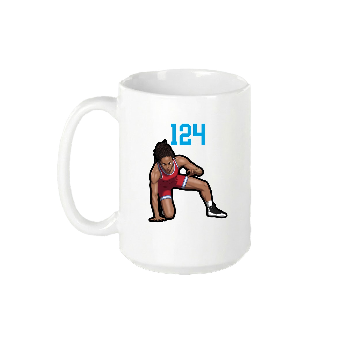 15oz Coffee Mug — Number Top in White