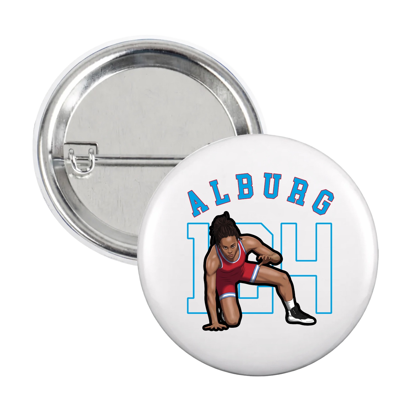 Game Day Button — Shirsey Arch in White