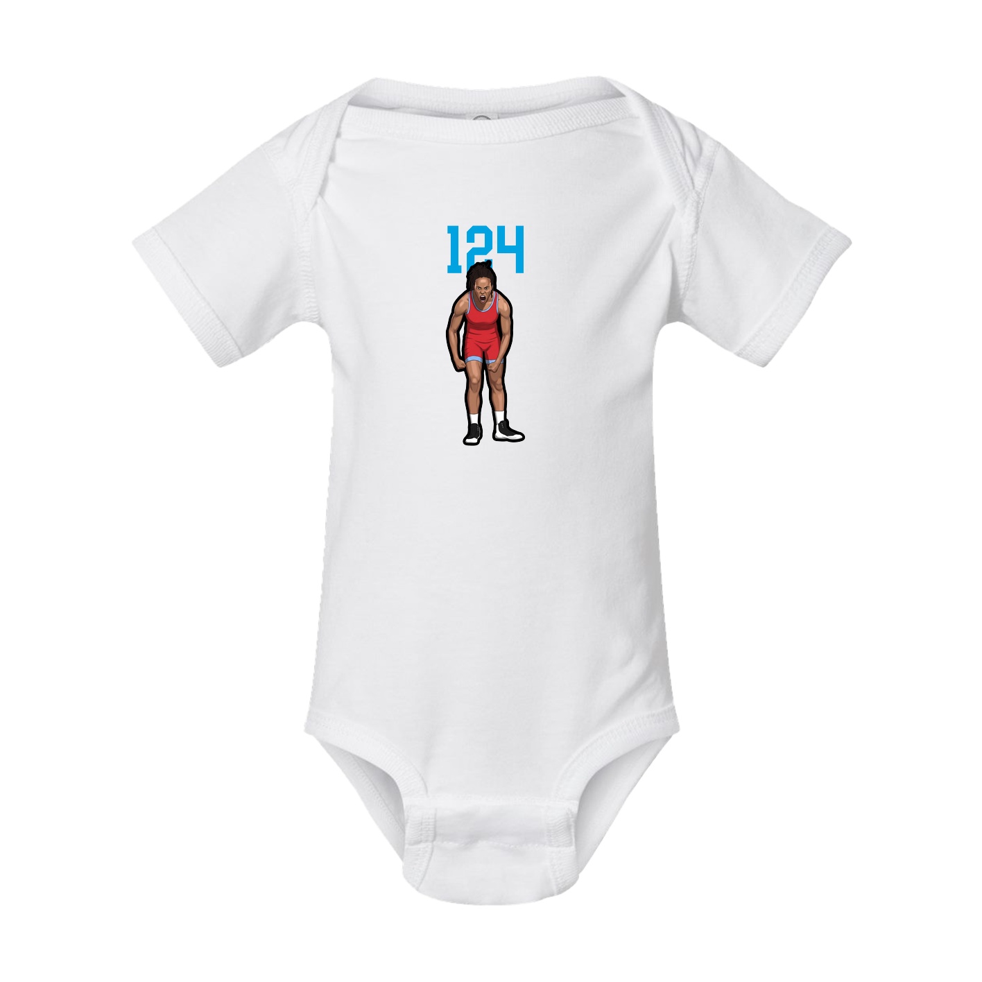 Baby Onesie — Number Top in White