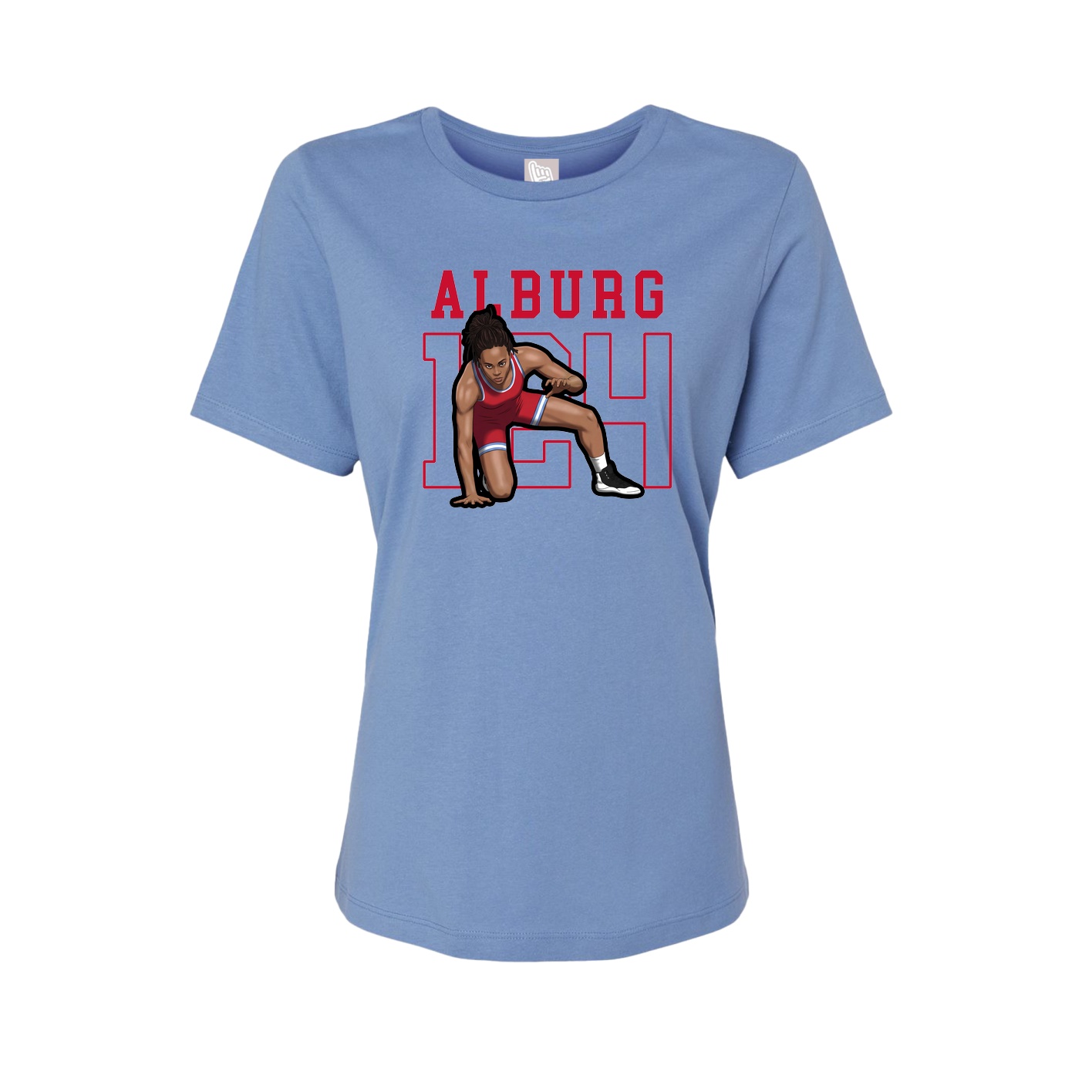 Fitted Women's Tee — Shirsey in Powder Blue