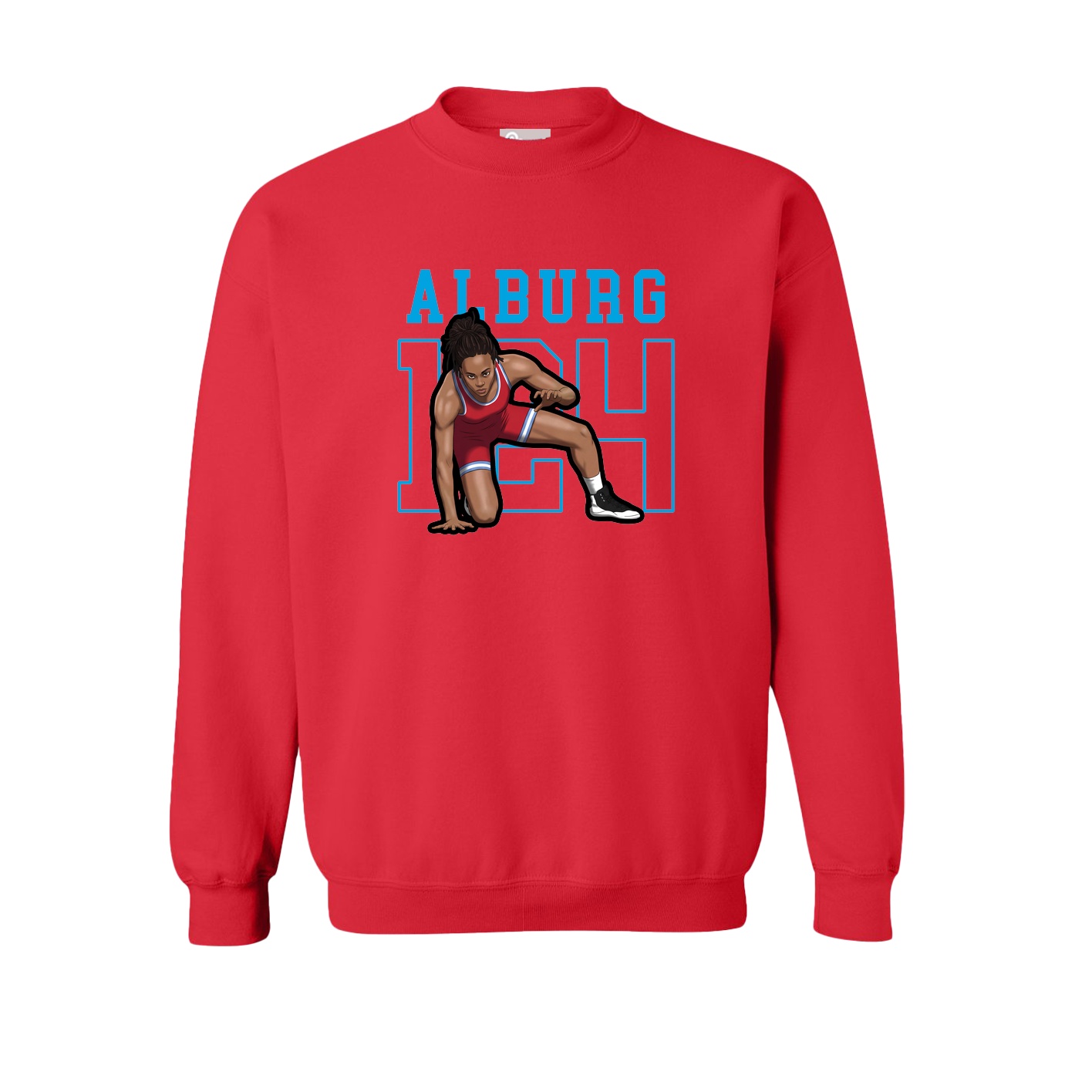 Fleece Crew — Shirsey in Red