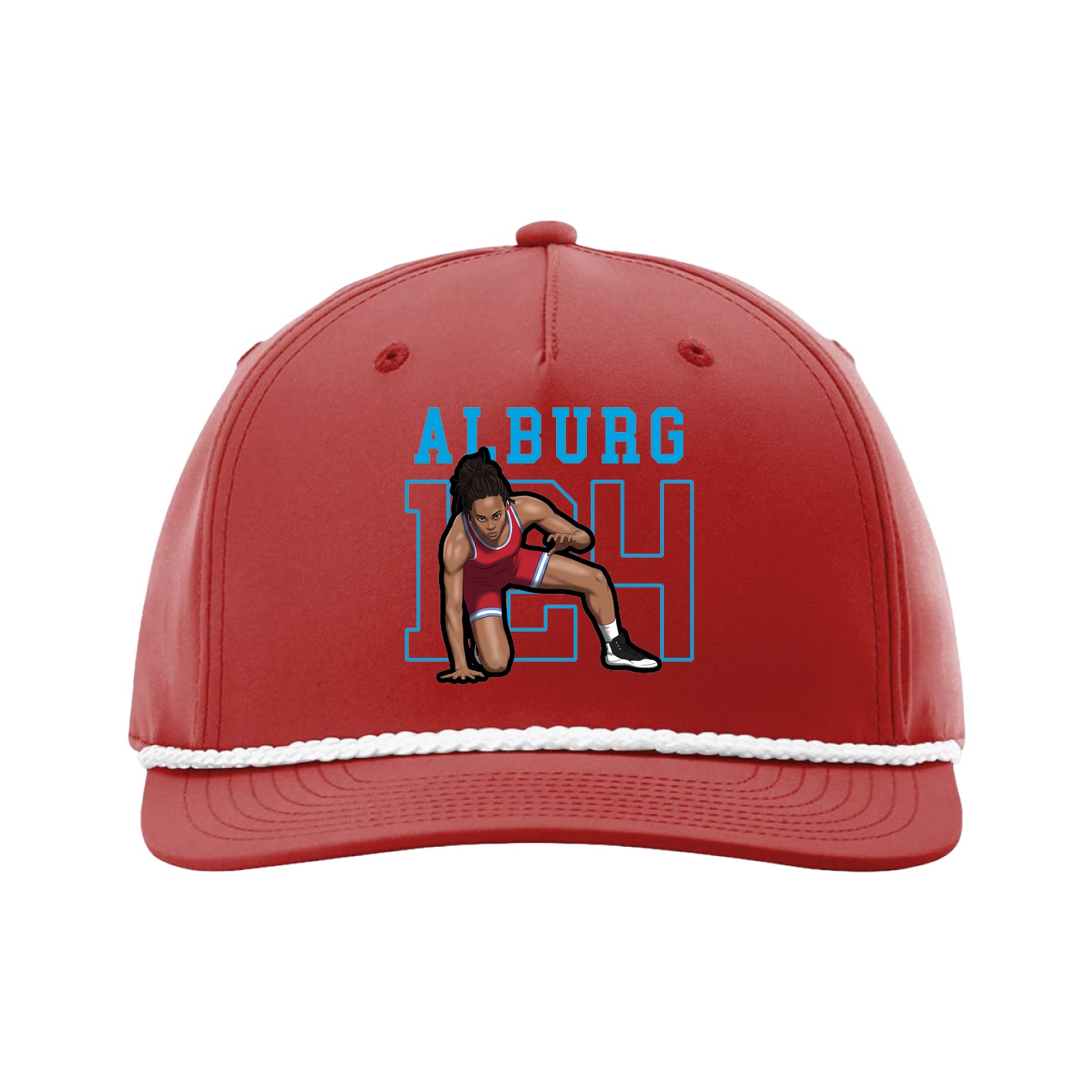 Five-Panel Classic Rope Cap — Shirsey in Red
