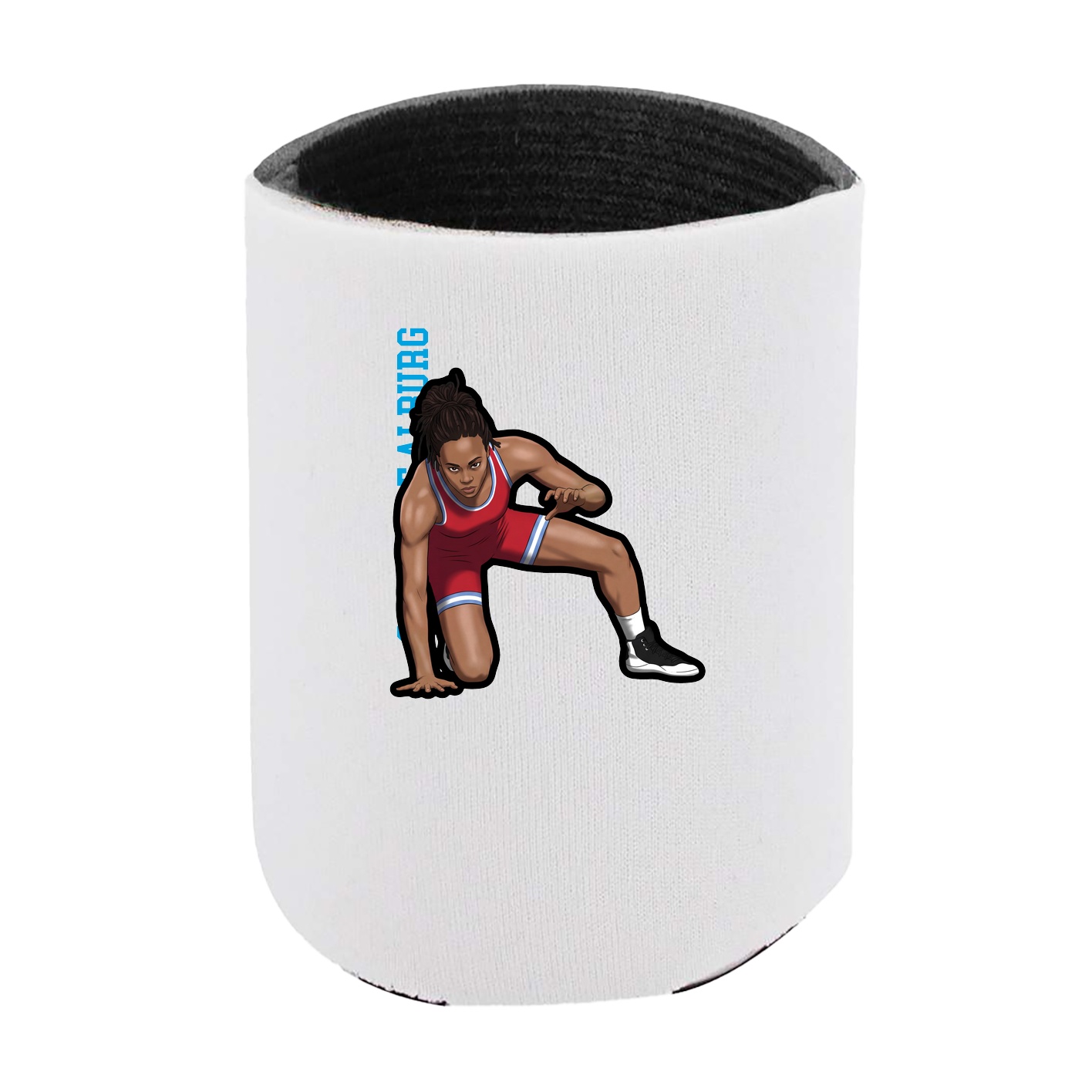 Can Holder — Name Vertical in White