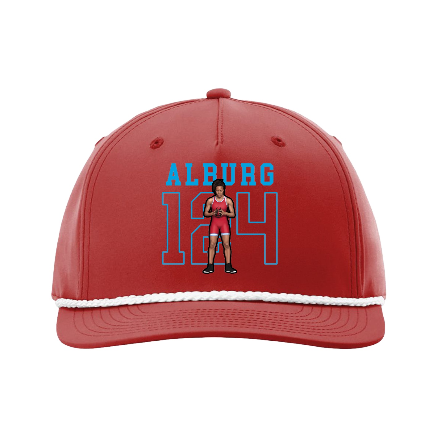 Five-Panel Classic Rope Cap — Shirsey in Red