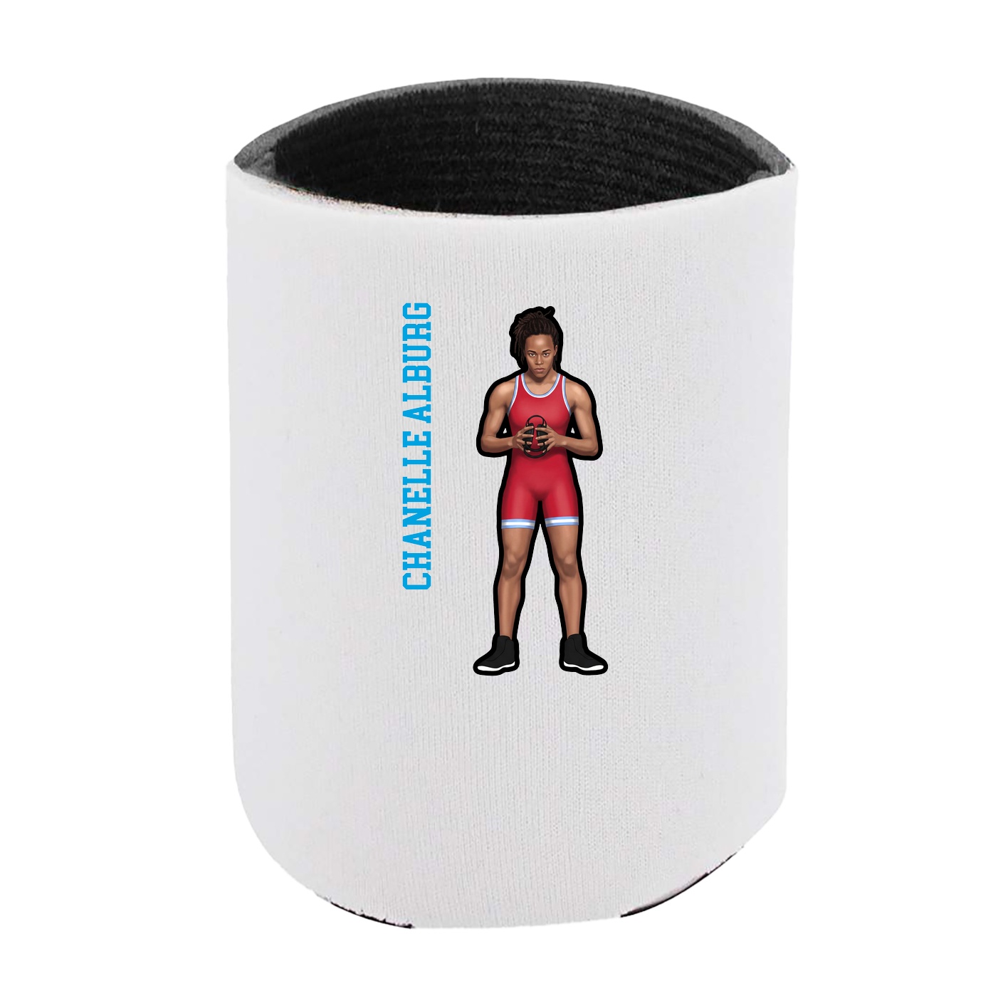 Can Holder — Name Vertical in White