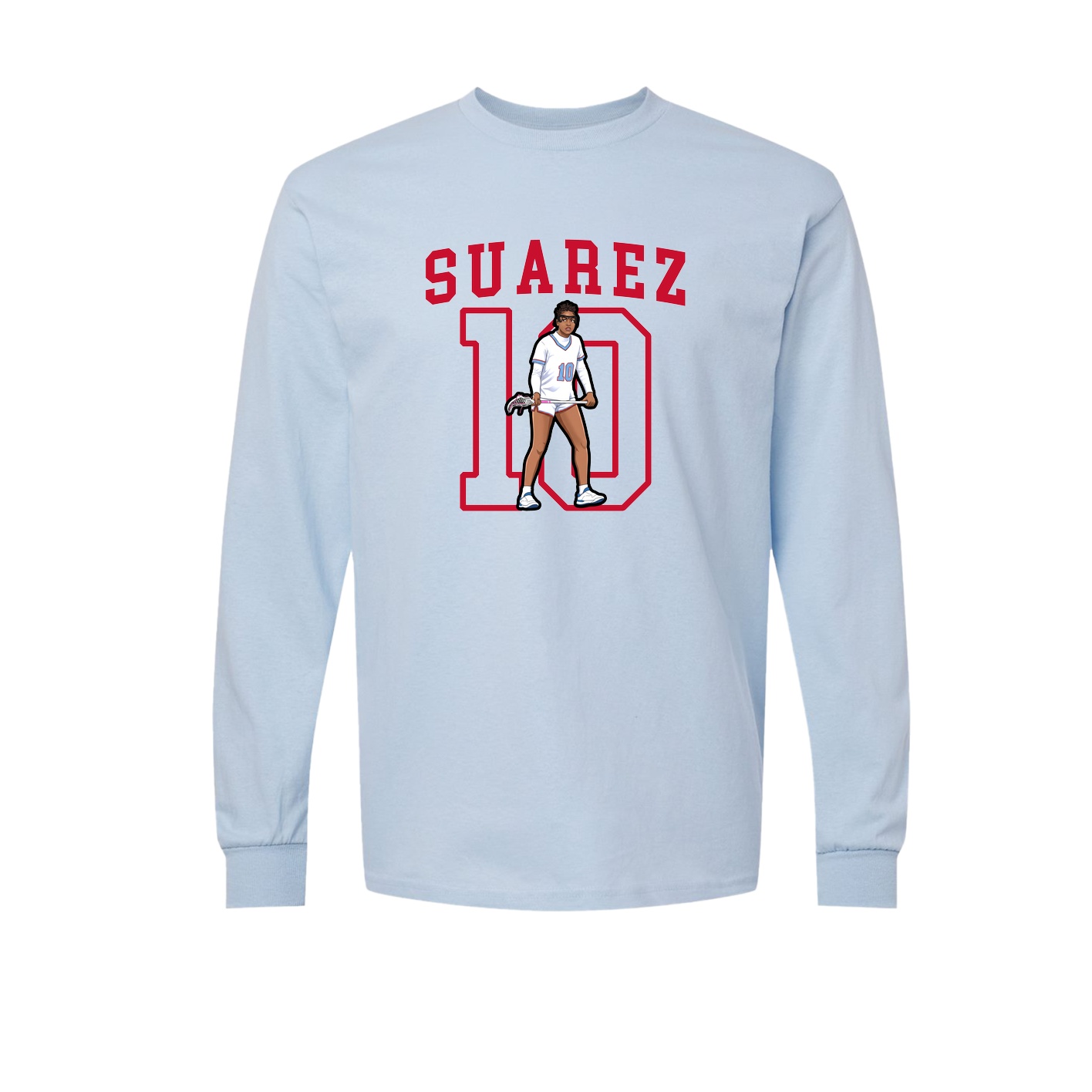 Long Sleeve Tee — Shirsey in Light Blue