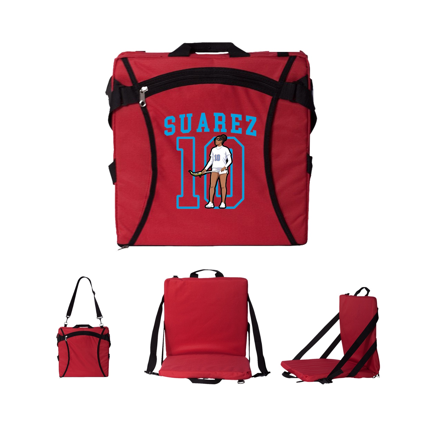 Folding Stadium Seat — Shirsey in Red