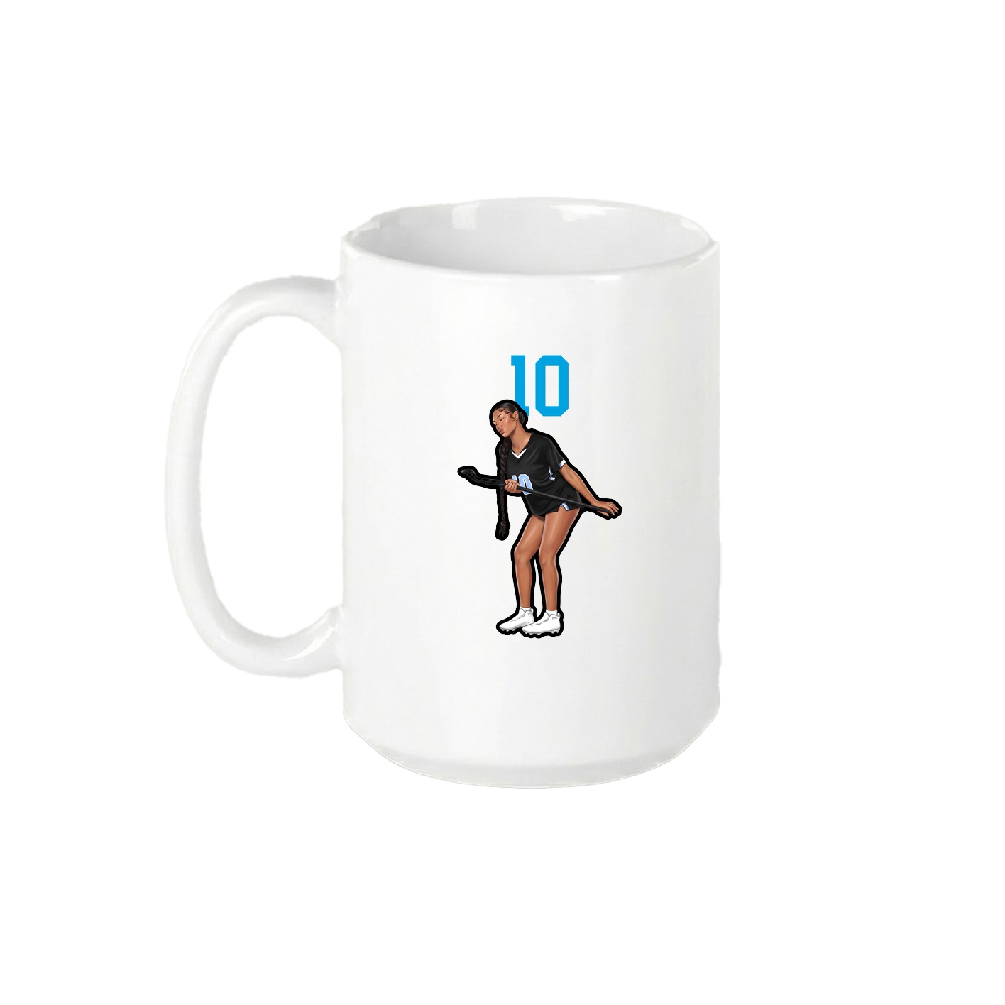 15oz Coffee Mug — Number Top in White