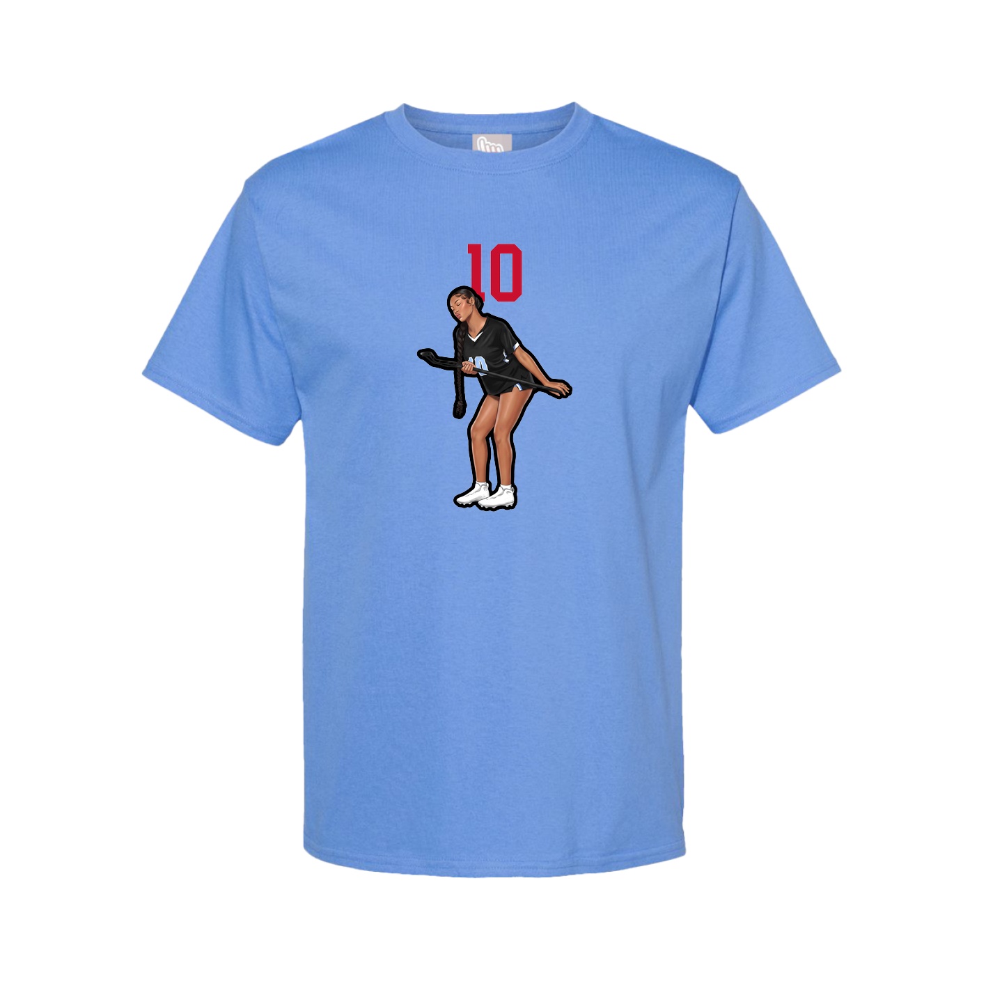Tee — Number Top in Powder Blue
