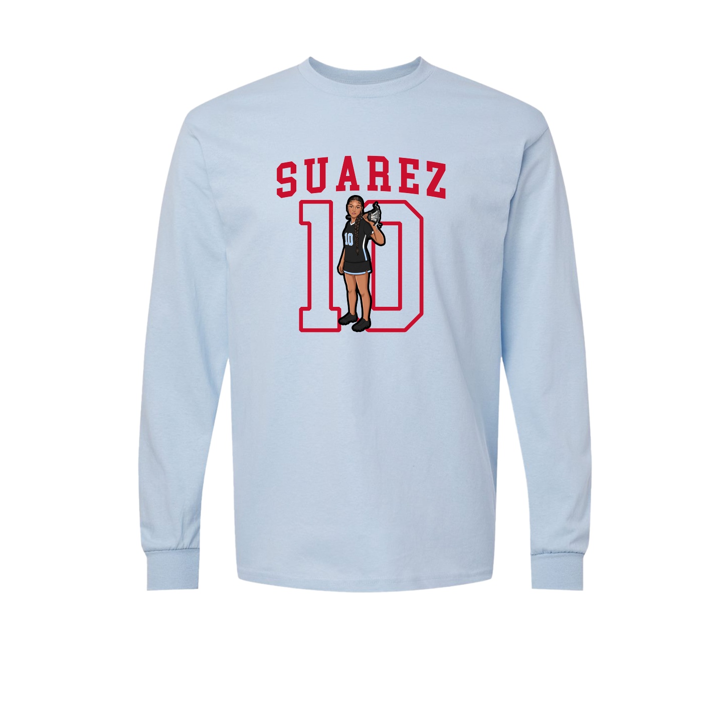 Long Sleeve Tee — Shirsey in Light Blue