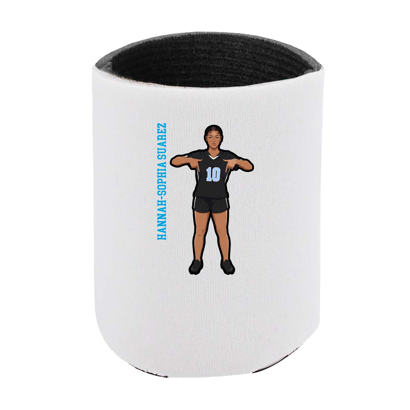 Can Holder — Name Vertical in White