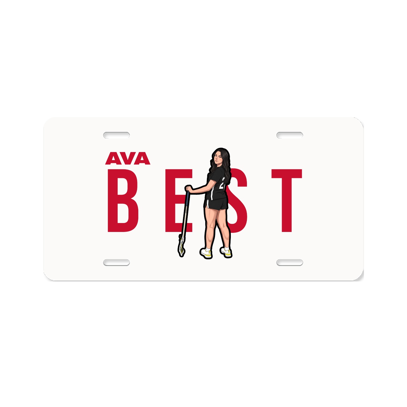 License Plate — Player Name in Classic