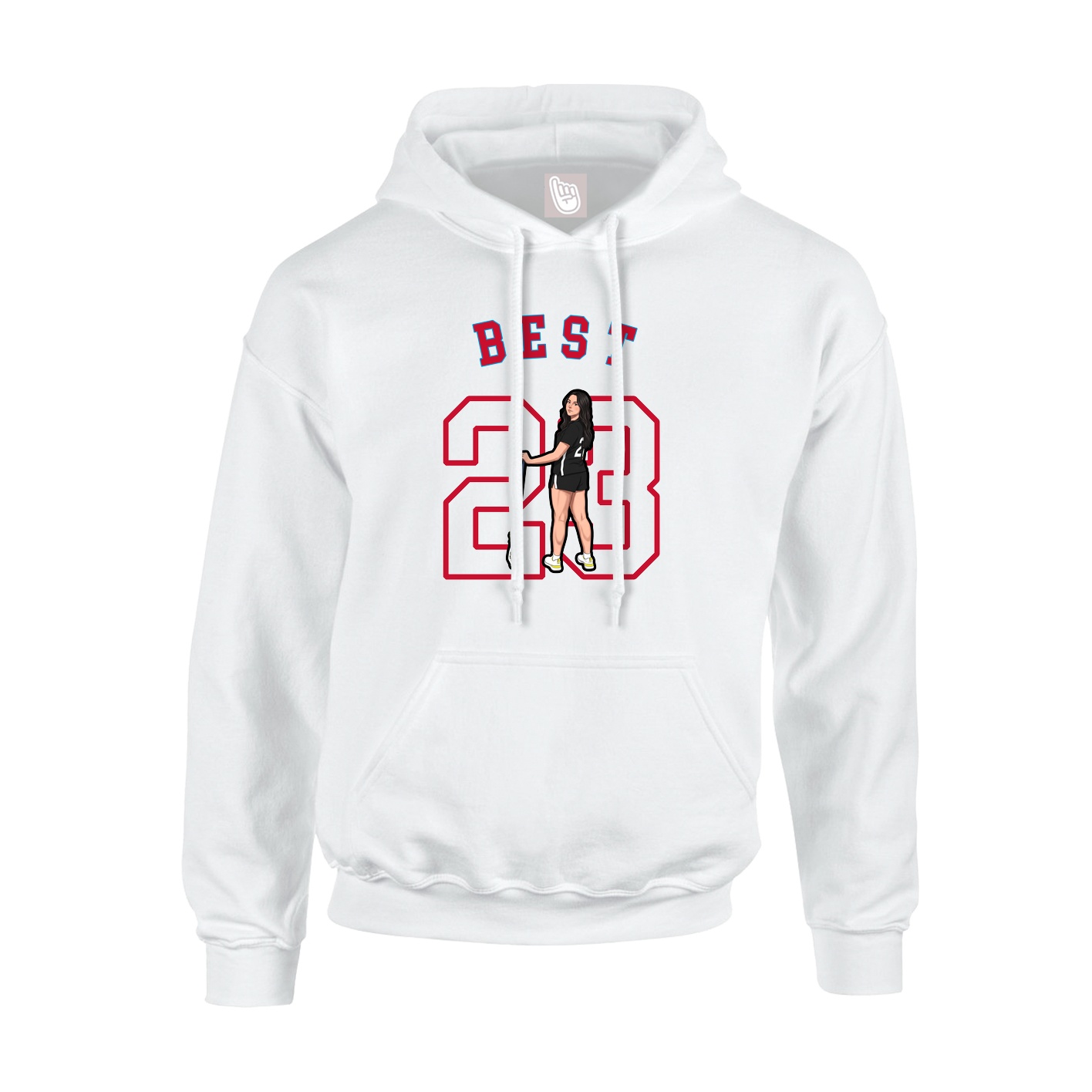 Youth Hoodie — Shirsey Arch in White