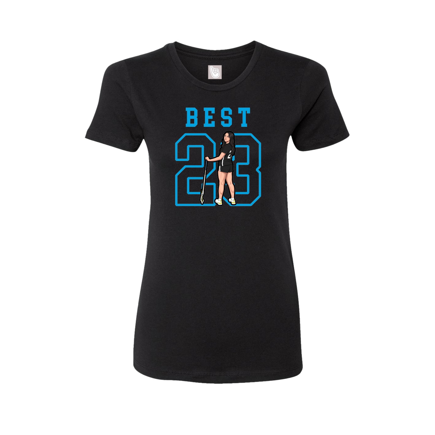 Fitted Women's Tee — Shirsey in Black