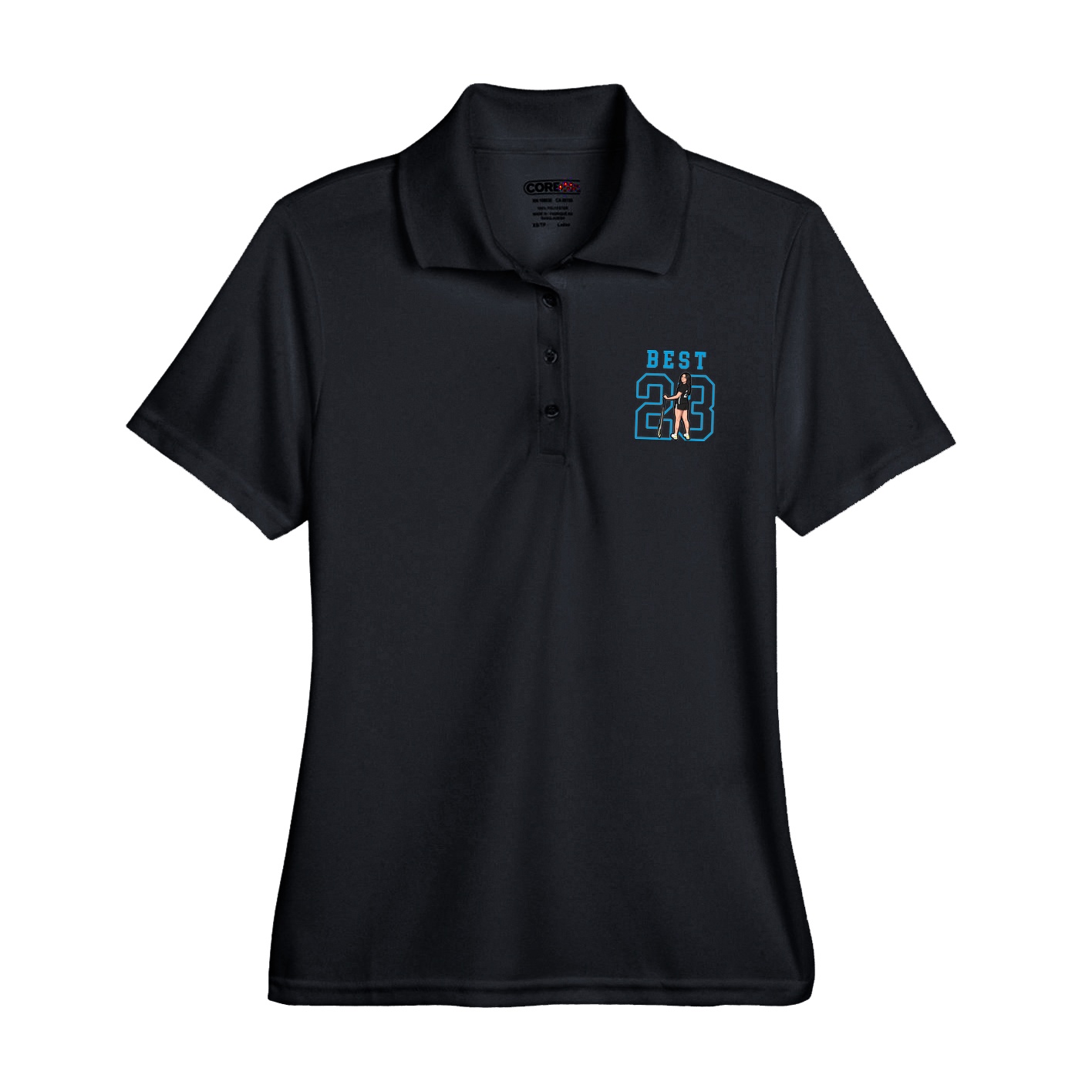 Womens Performance Polo — Shirsey in Black