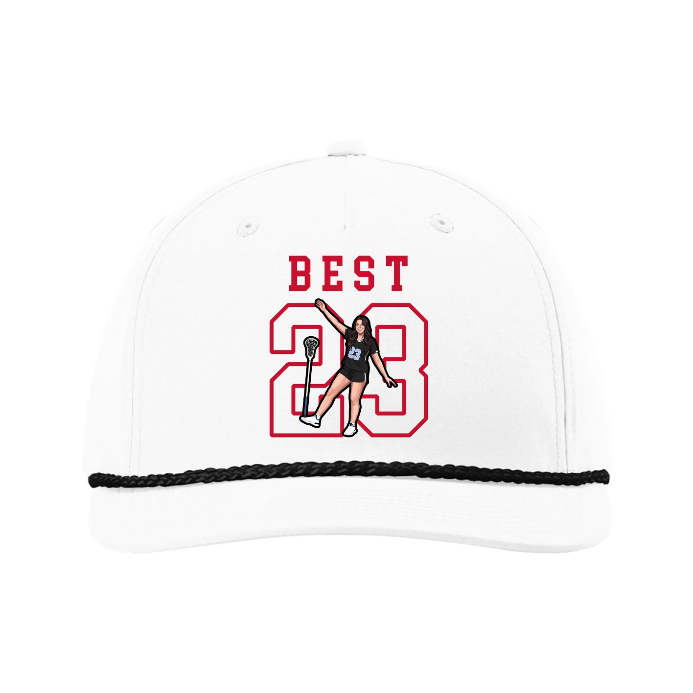 Five-Panel Classic Rope Cap — Shirsey in White