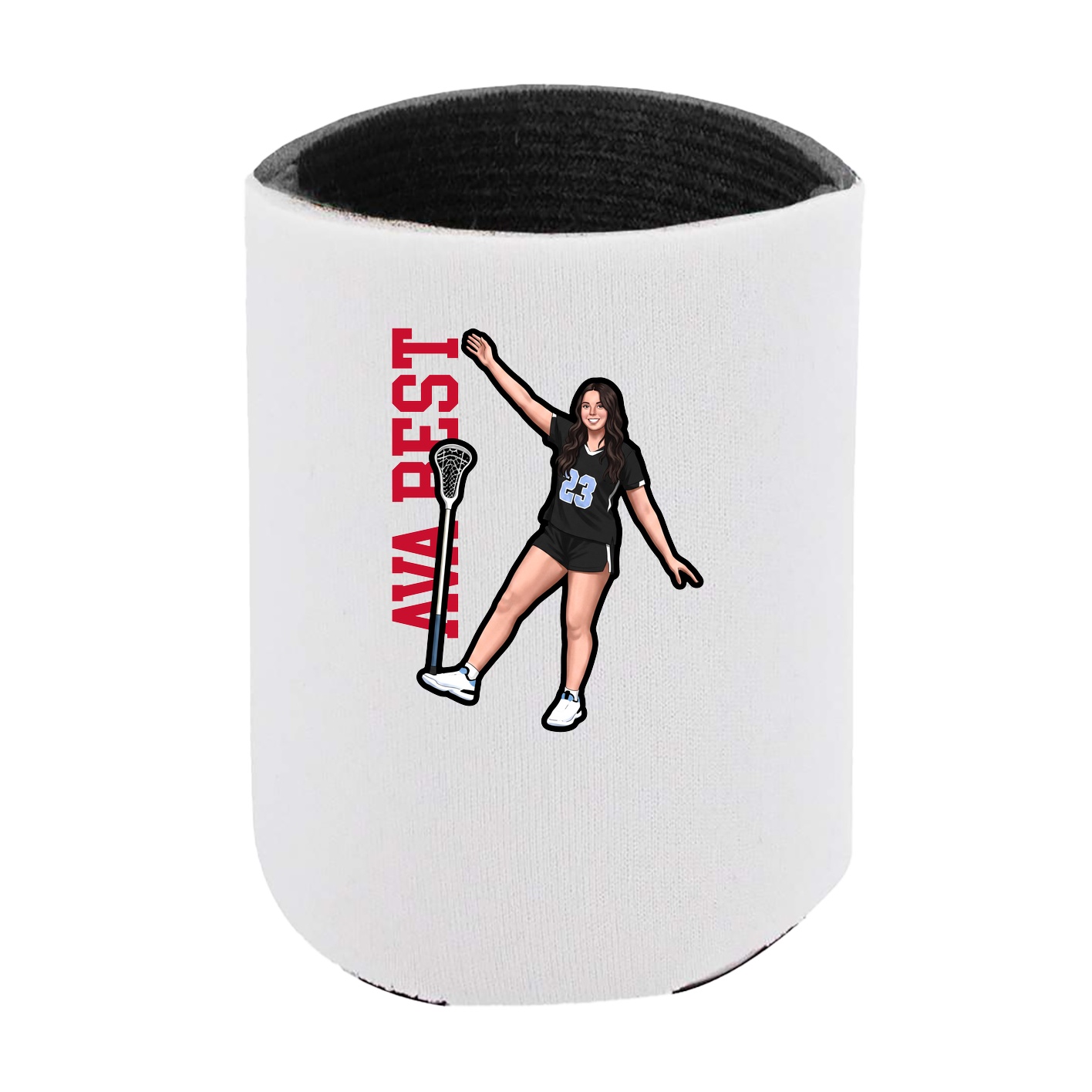 Can Holder — Name Vertical in White