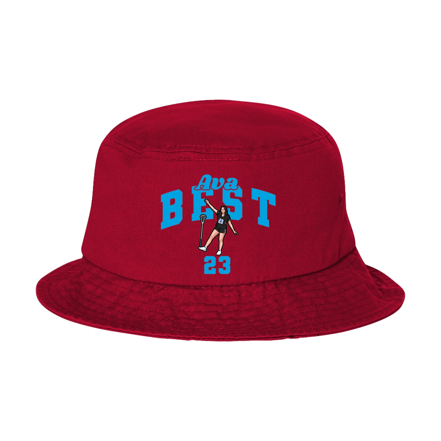 Bucket Cap — Signature Arch in Red