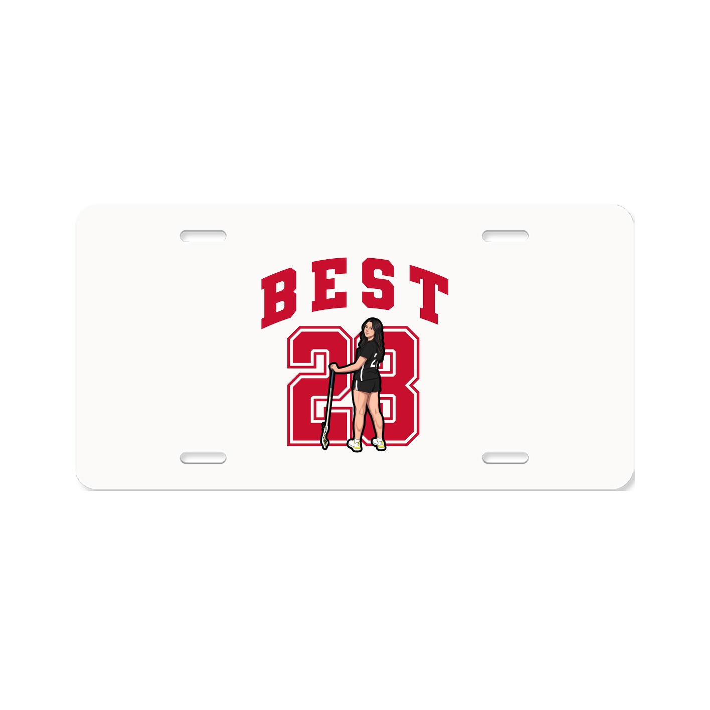 License Plate — Number in Classic