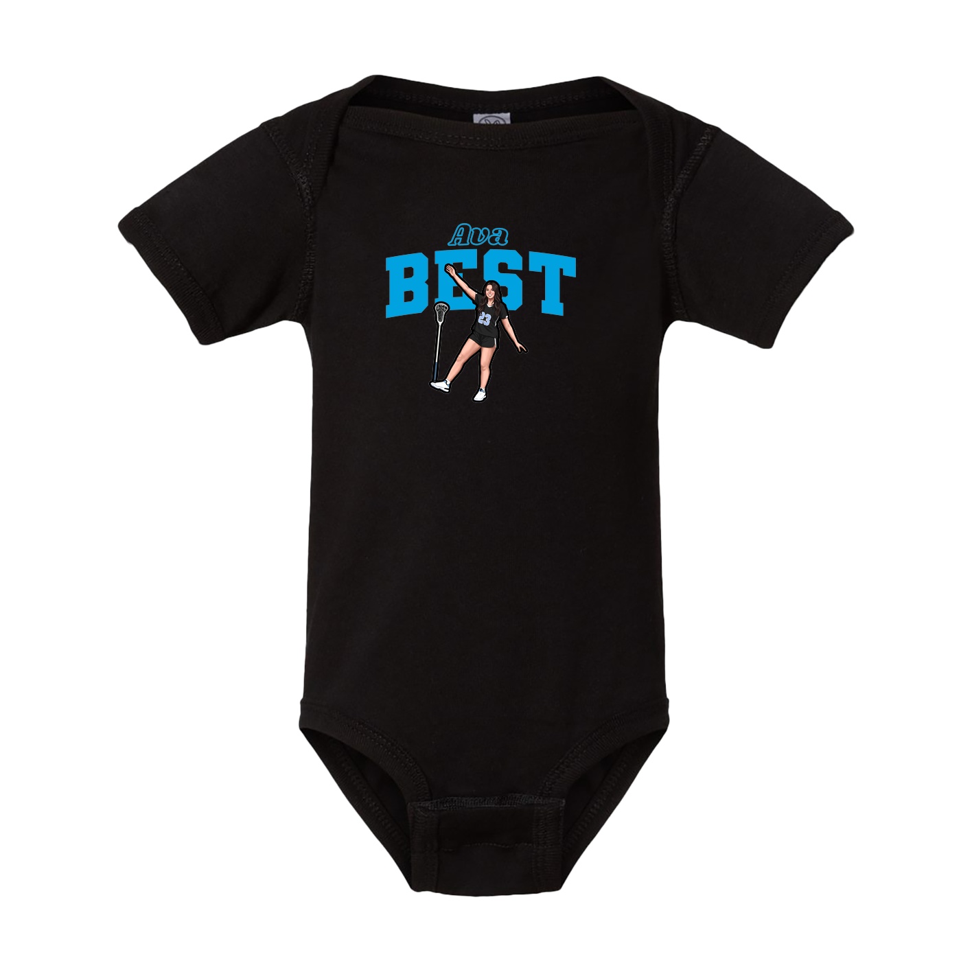 Baby Onesie — Name Arch in Black