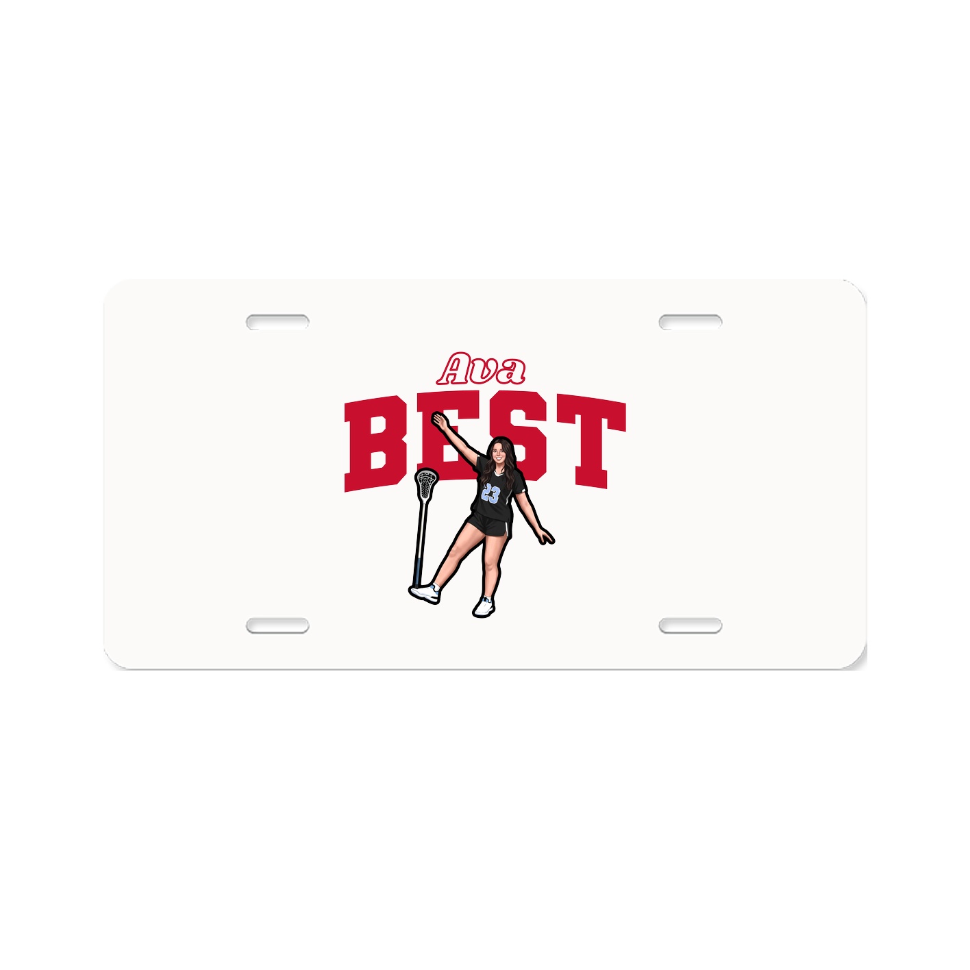License Plate — Name Arch in Classic