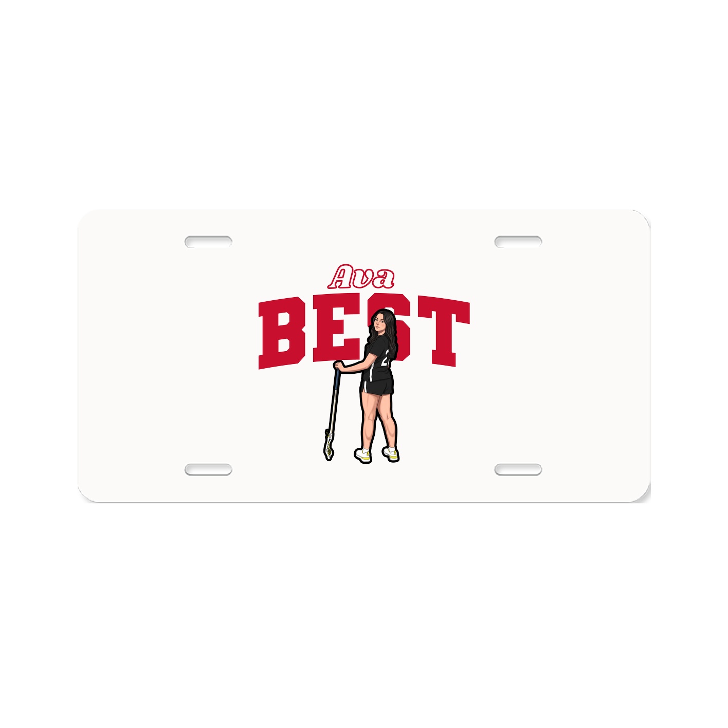 License Plate — Name Arch in Classic