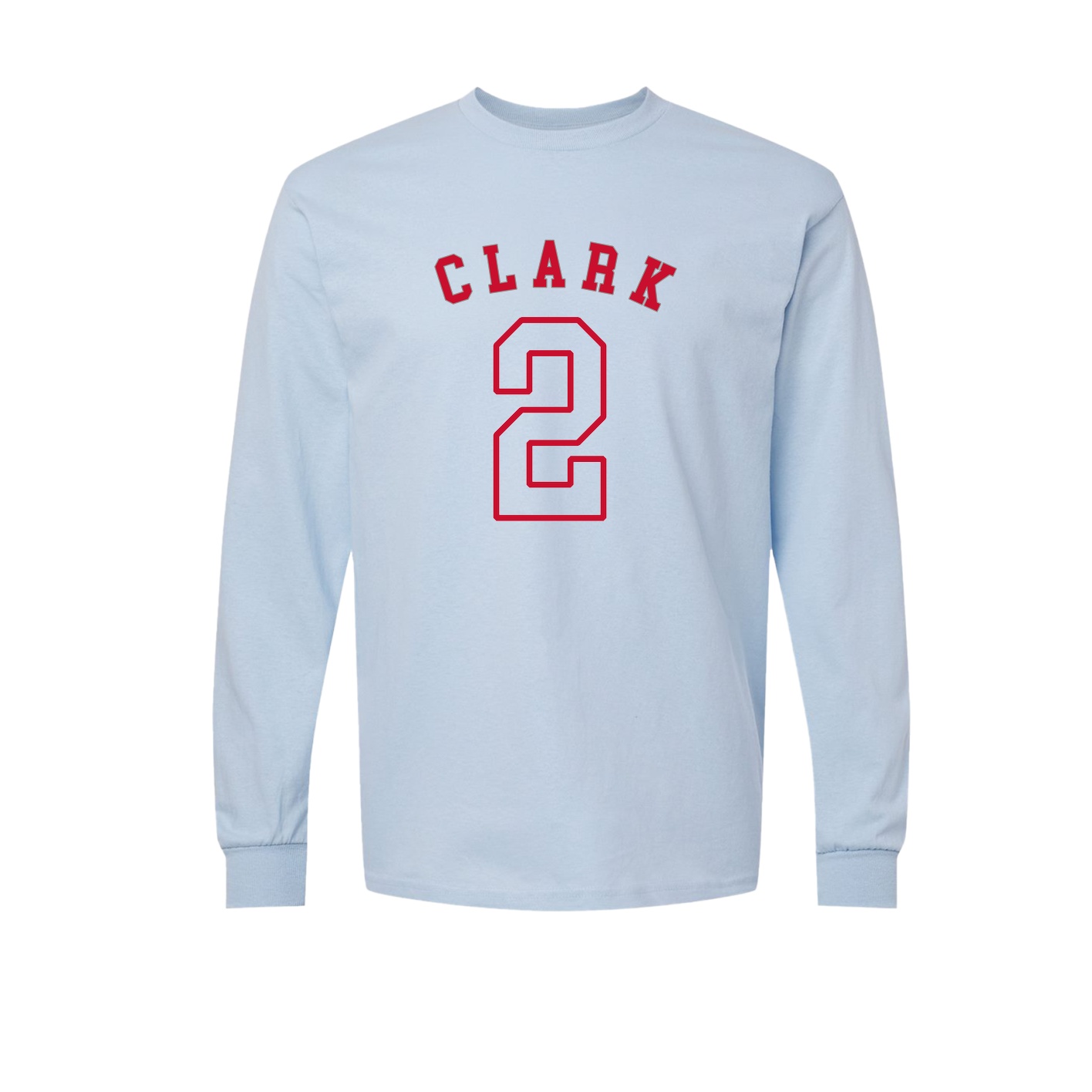 Long Sleeve Tee — Shirsey Arch in Light Blue