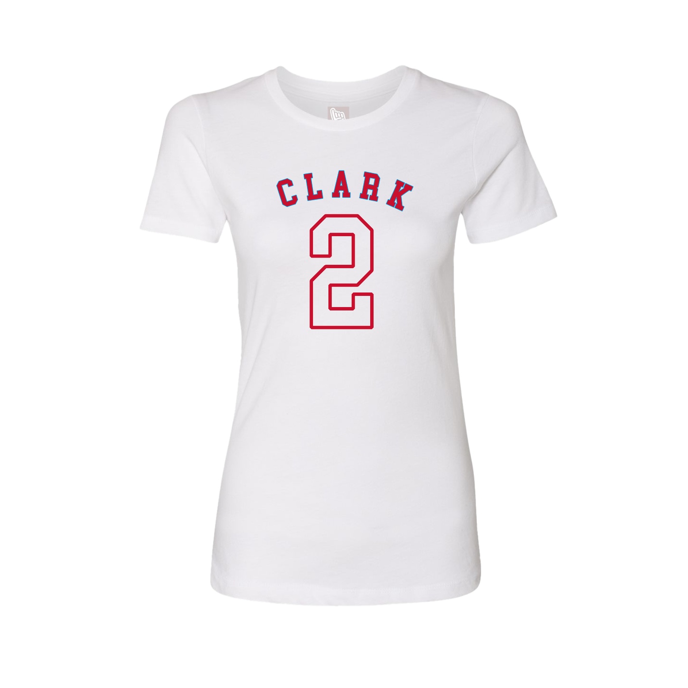 Fitted Women's Tee — Shirsey Arch in White