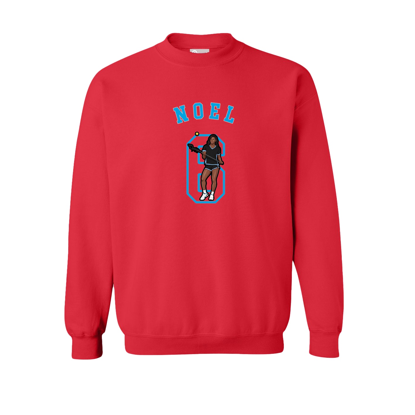 Fleece Crew — Shirsey Arch in Red