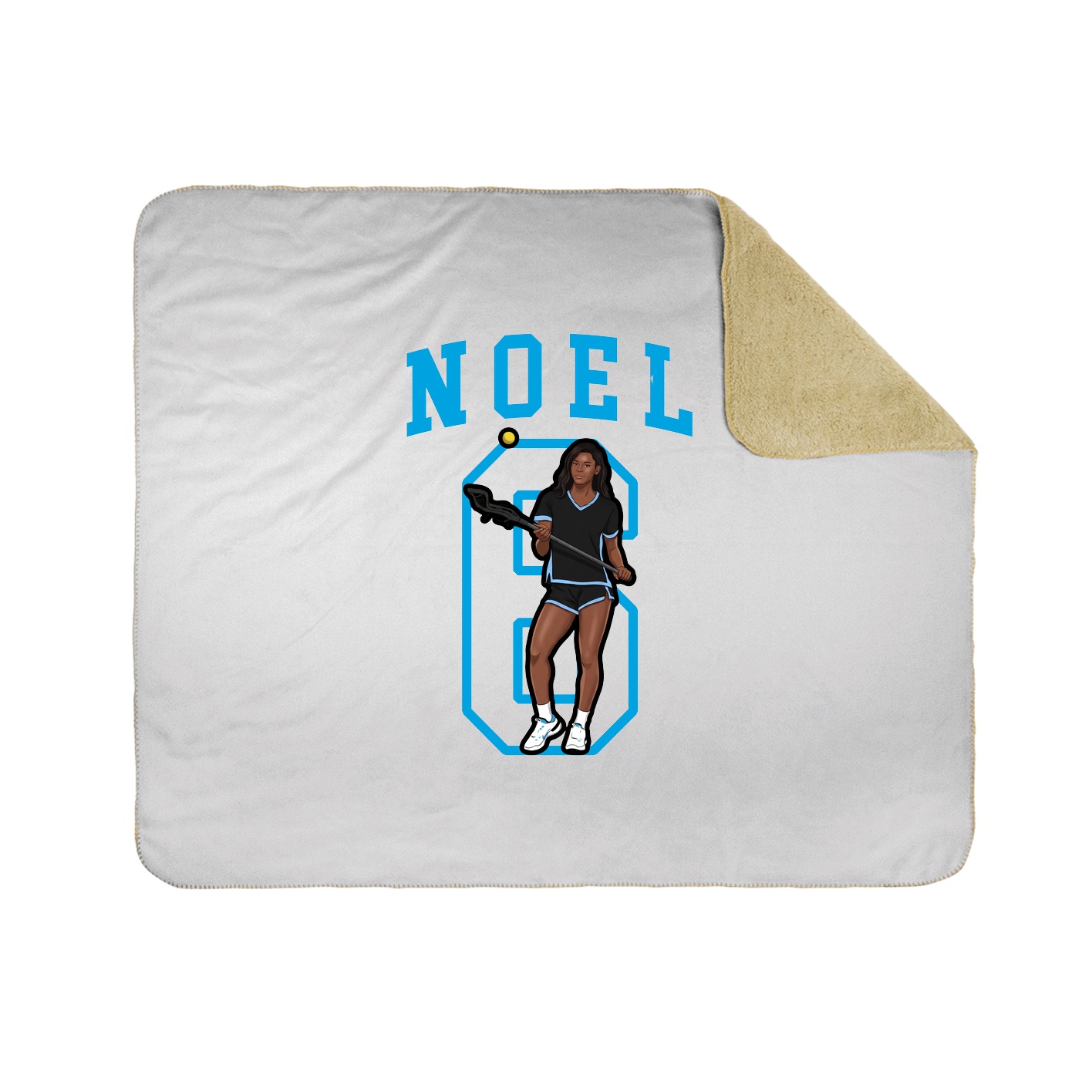 50x60 Sherpa Lined Throw Blanket