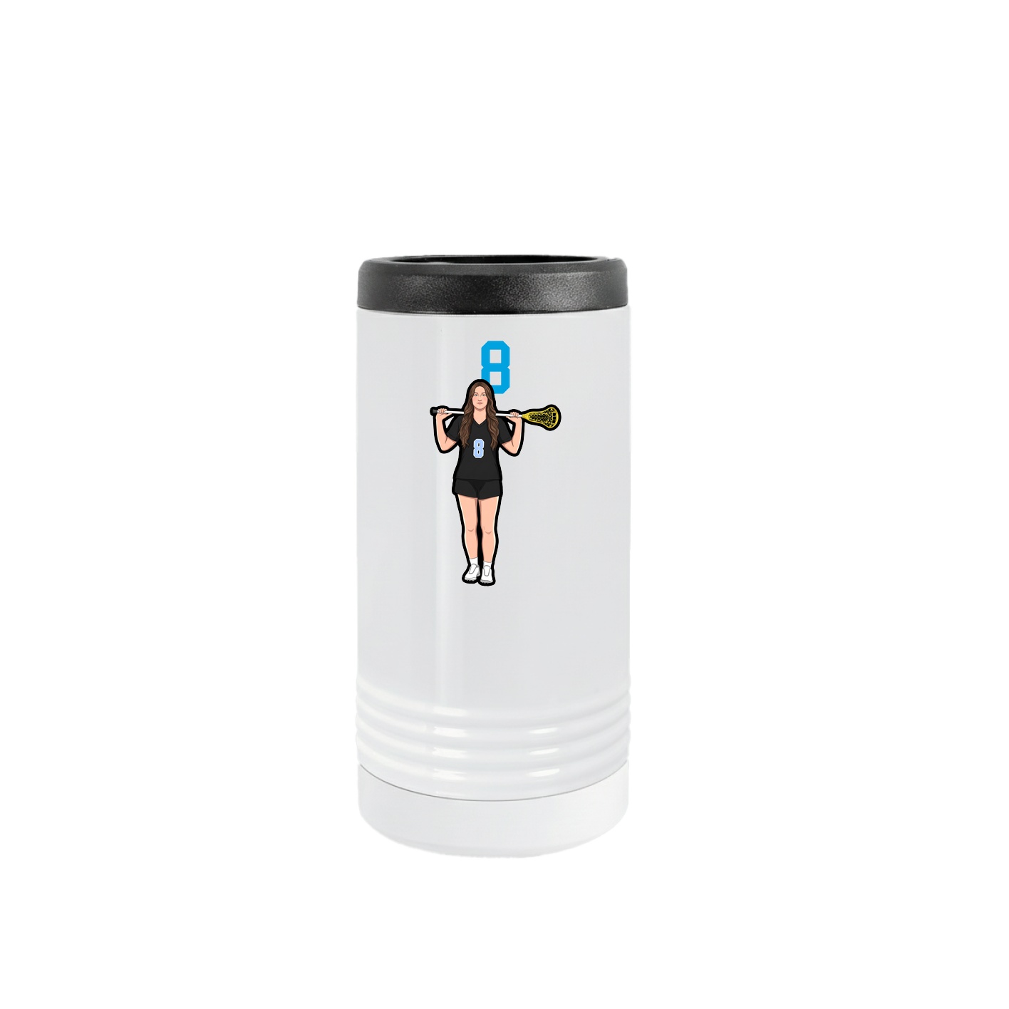 Slim Beverage Holder — Number Top in White