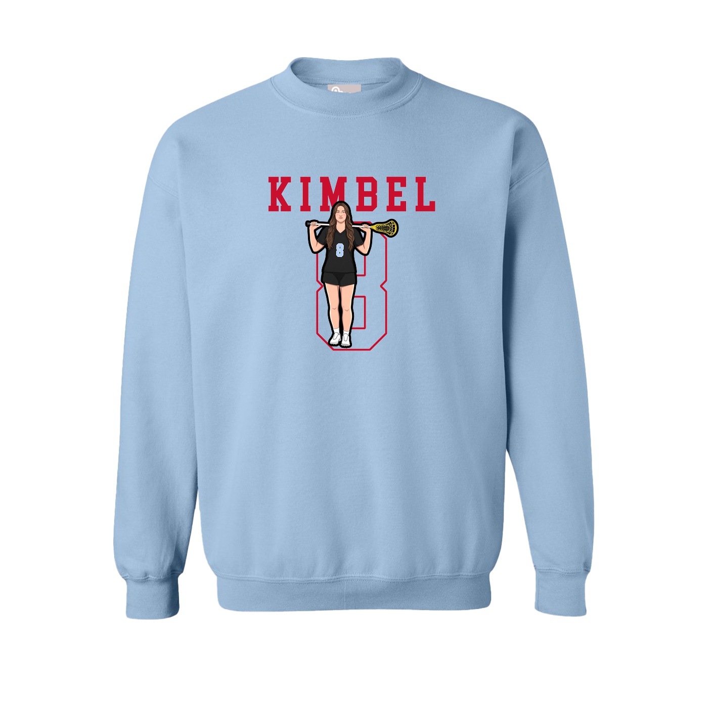 Fleece Crew — Shirsey in Light Blue