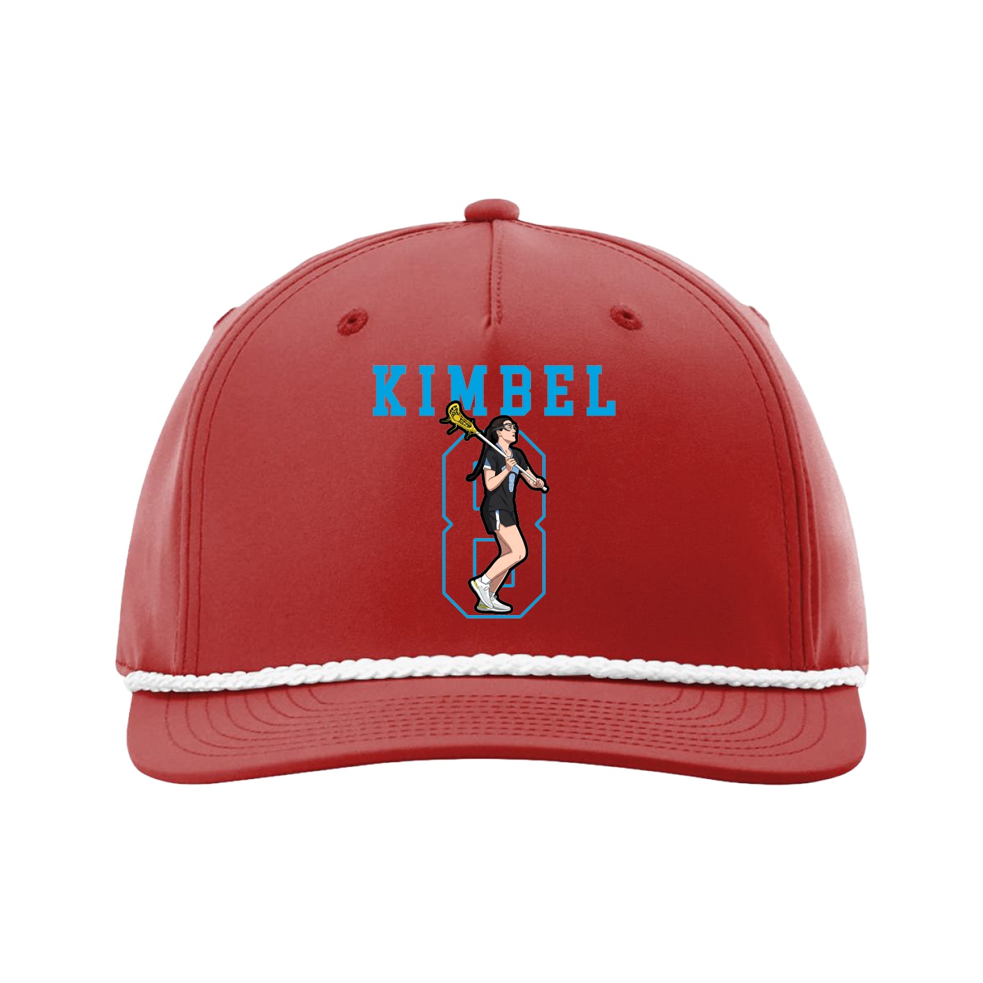 Five-Panel Classic Rope Cap — Shirsey in Red