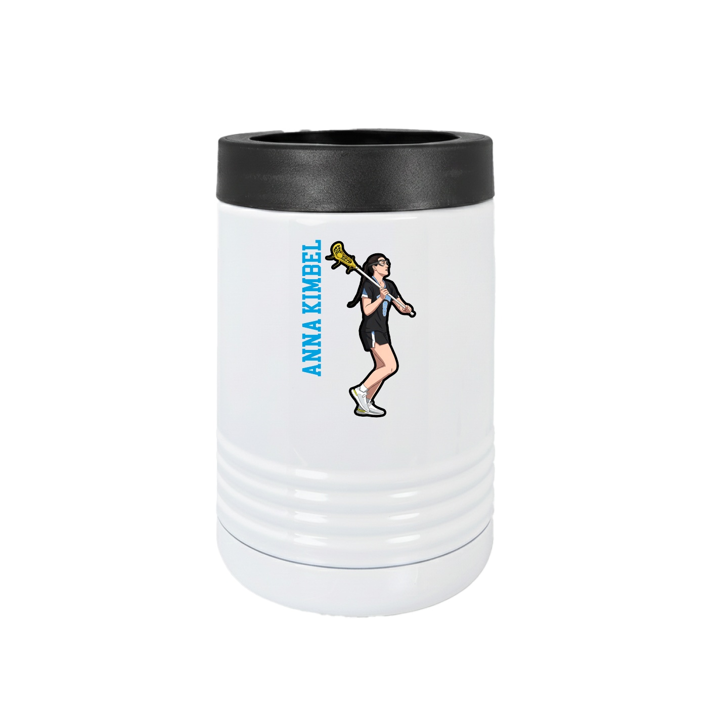Beverage Holder — Name Vertical in White