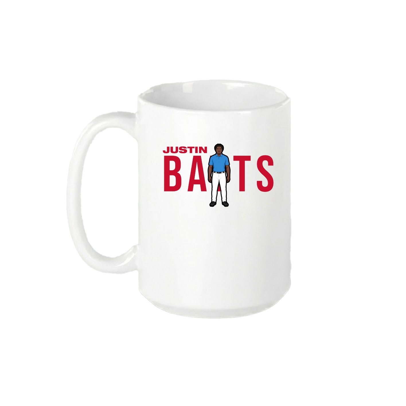 15oz Coffee Mug — Player Name in White