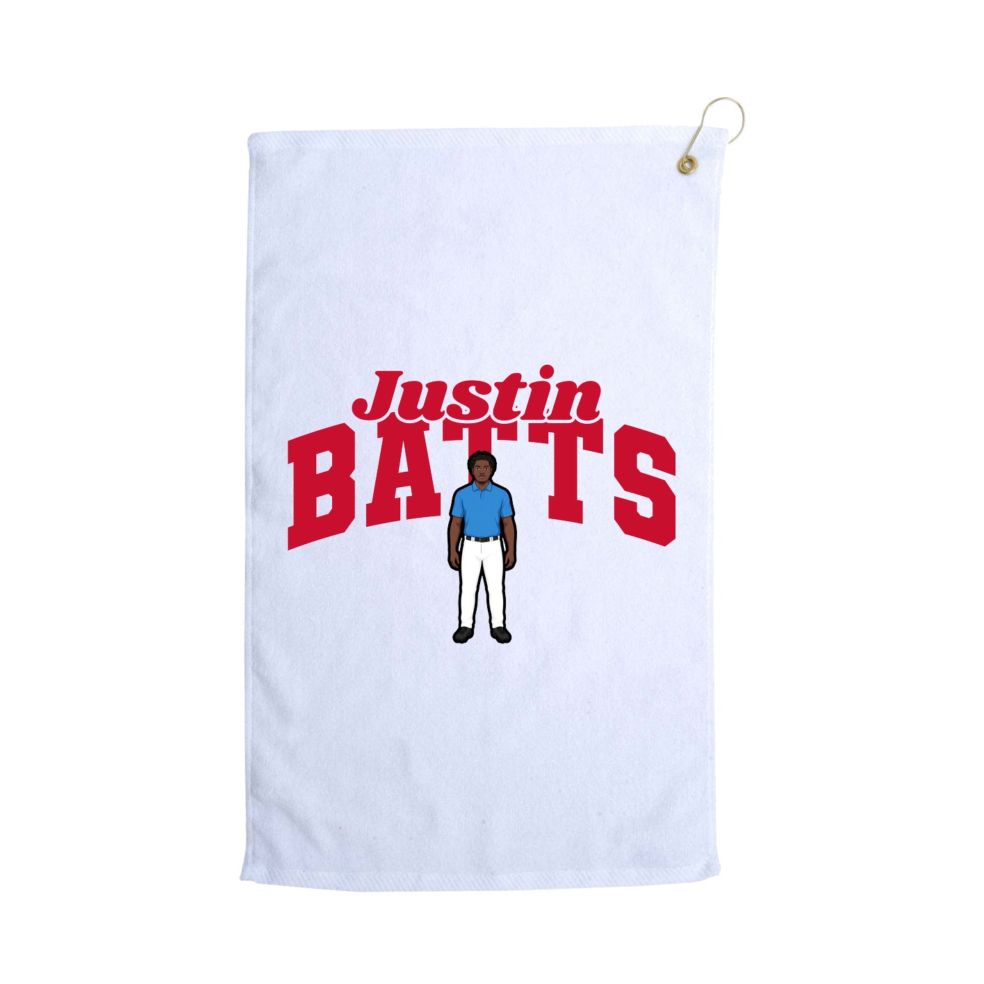 Golf Towel — Signature Arch in White