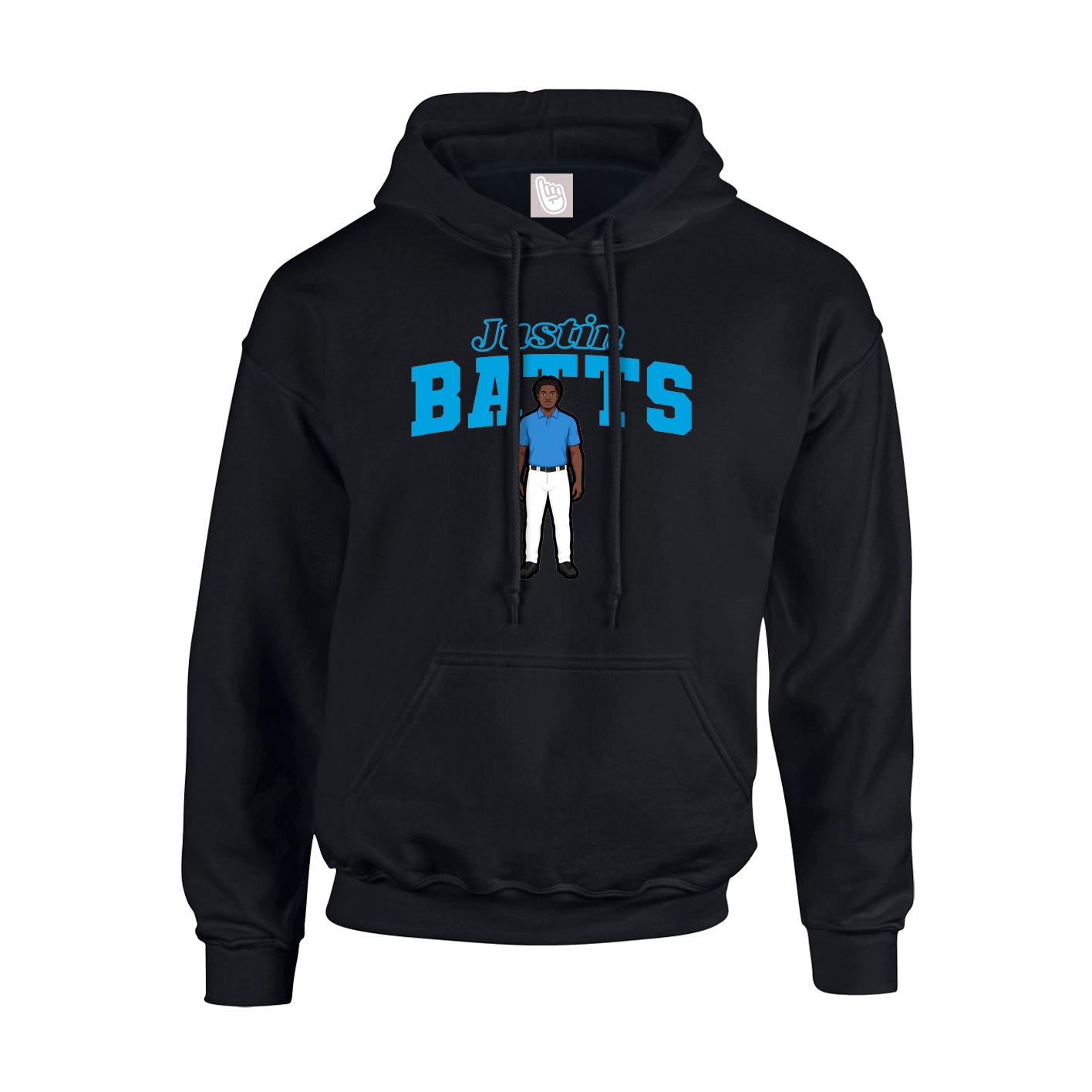 Hoodie — Name Arch in Black